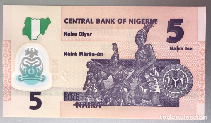 Billetes extranjeros: Nigeria. 5 Naira - Foto 2