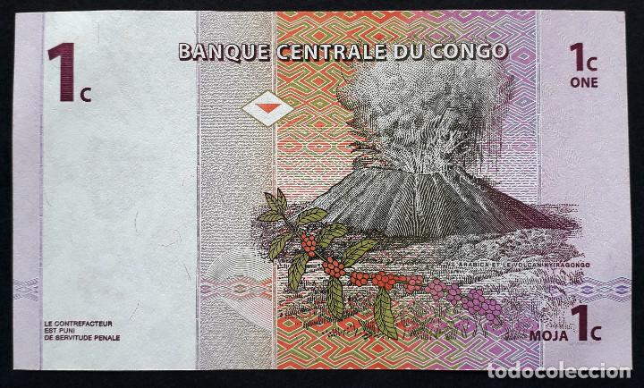 Billetes extranjeros: CONGO BILLETE DE 1 CENTIMOS DE 1997 S/C - Foto 2