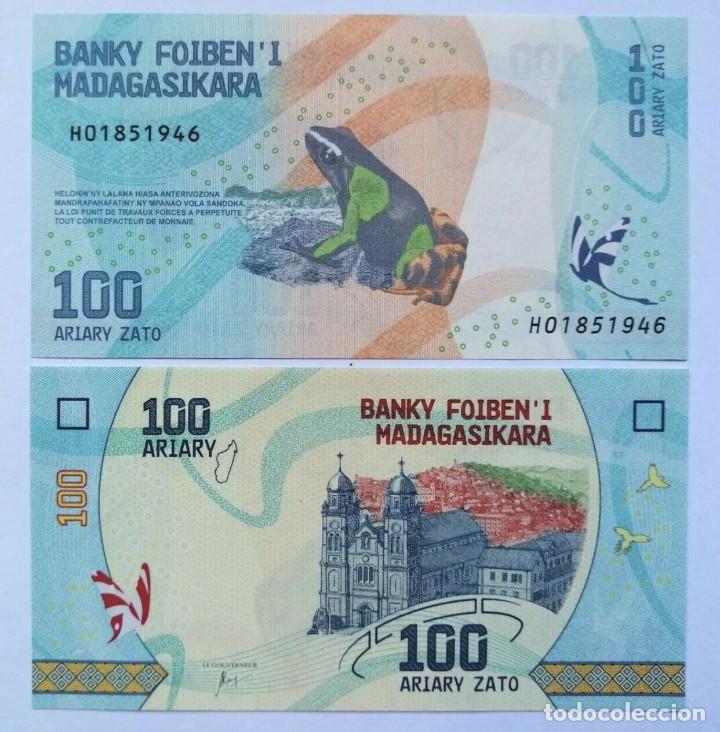 Billetes extranjeros: MADAGASCAR 100 ARIARY 2017 SC / UNC - Foto 1