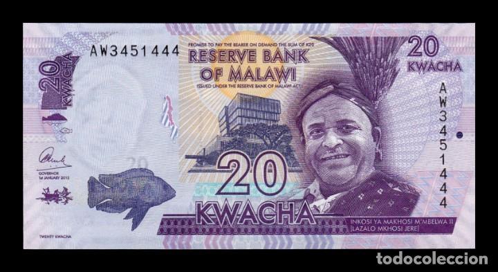 Billetes extranjeros: Malawi 20 Kwacha 2015 Pick 63b SC UNC - Foto 1
