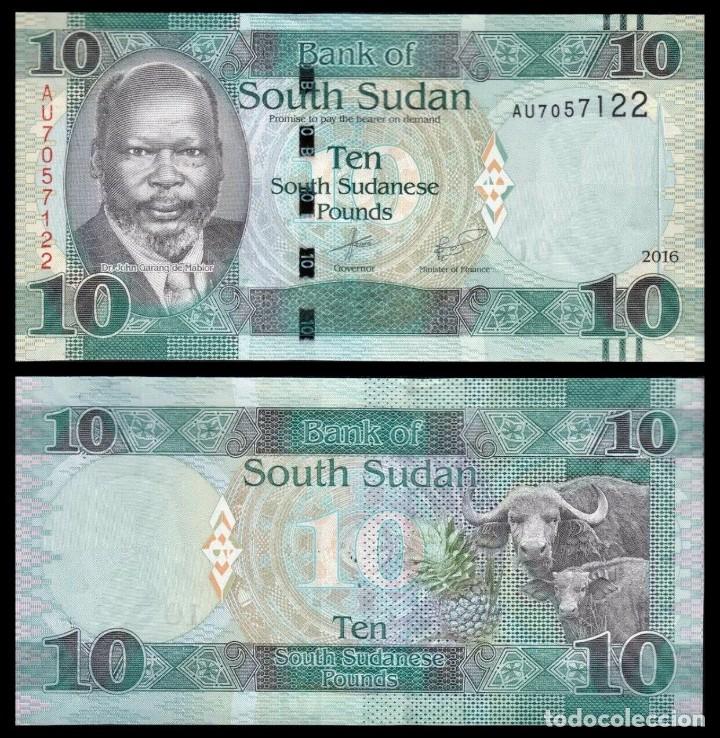Billetes extranjeros: SOUTH SUDAN 10 LIBRAS 2016 SC / UNC - Foto 1