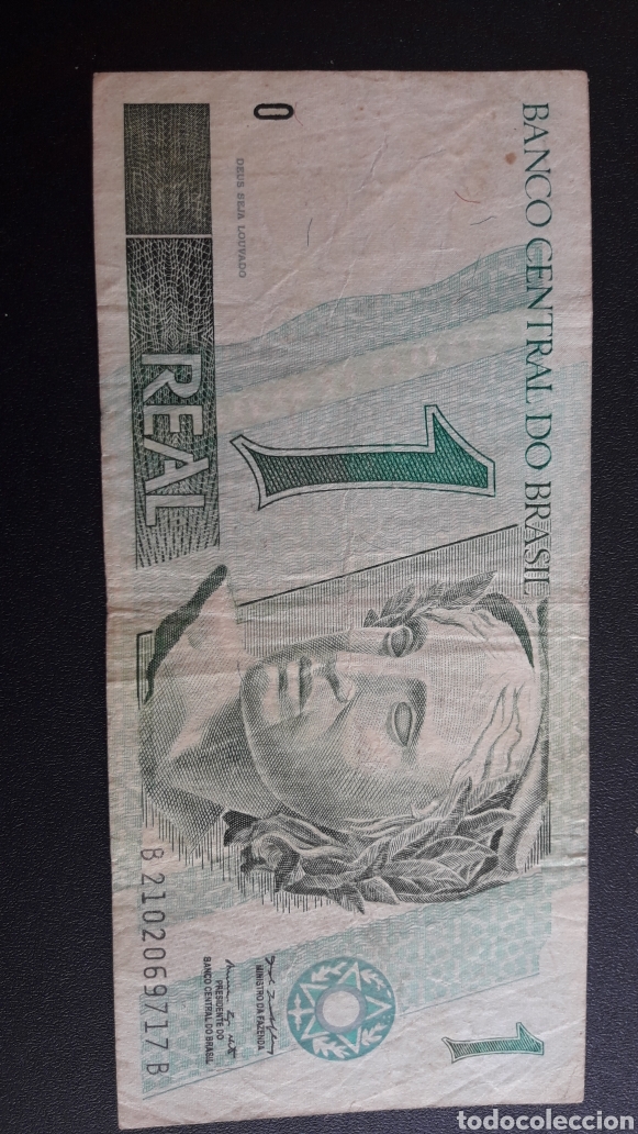 Billetes extranjeros: Billete de brasil a&ntilde;o 1997 , 1 real - Foto 1