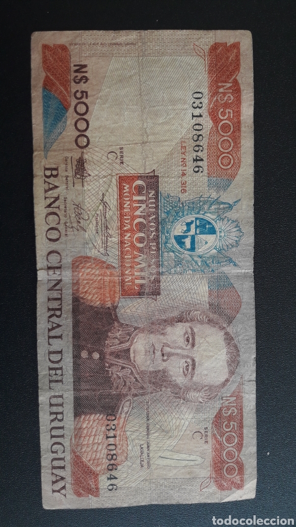 Billetes extranjeros: Billete de uruguay a&ntilde;o 1983 - Foto 1