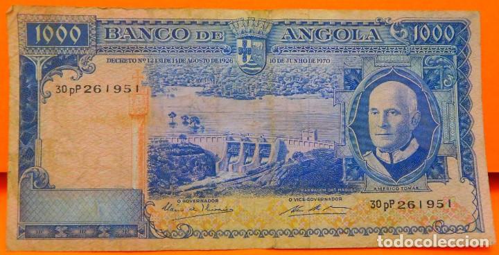 Billetes extranjeros: ANGOLA, 1000 ESCUDOS, 1970. (92) - Foto 1