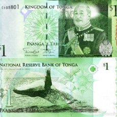 Billetes extranjeros: TONGA 1 PAANGA ND 2008-2014 P 37 UNC