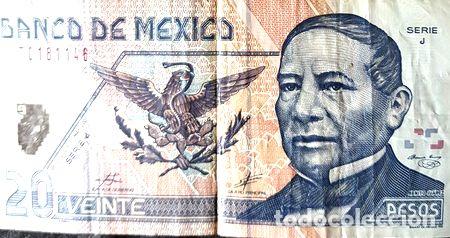 Billetes extranjeros: billete mexico 20 pesos del ano 2001 - Foto 1