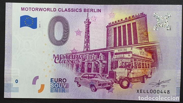 International Banknotes: BILLETE 0 Euro Souvenir 0 &euro; de ALEMANIA: MOTORWORLD CLASSICS BERLIN