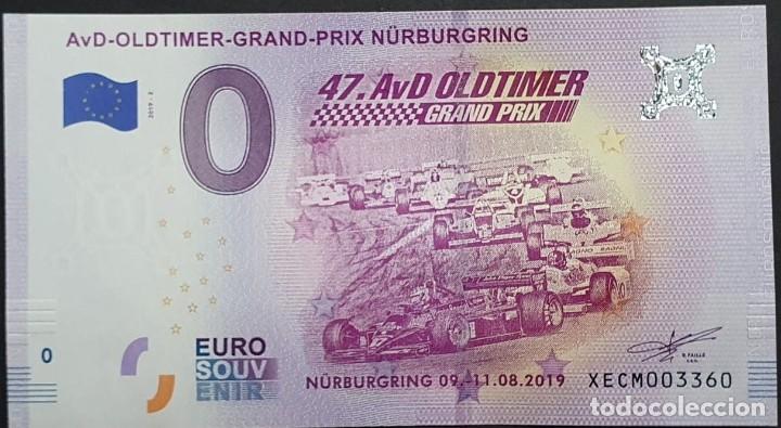 International Banknotes: BILLETE 0 Euro Souvenir 0 &euro; de ALEMANIA: 47 AvD-OLDTIMER-GRAND-PRIX N&Uuml;RBURGRING 2019
