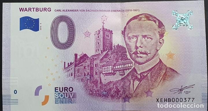 International Banknotes: BILLETE 0 Euro Souvenir 0 &euro; de ALEMANIA: WARTBURG - CARL ALEXANDER VON SACHSEN-WEIMAR (1818-1901)