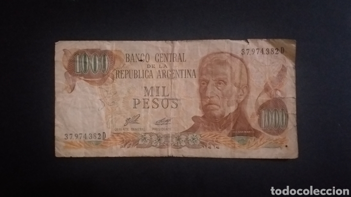 BILLETE DE 1000 PESOS ARGENTINA (Numismática - Notafilia - Billetes Internacionales)