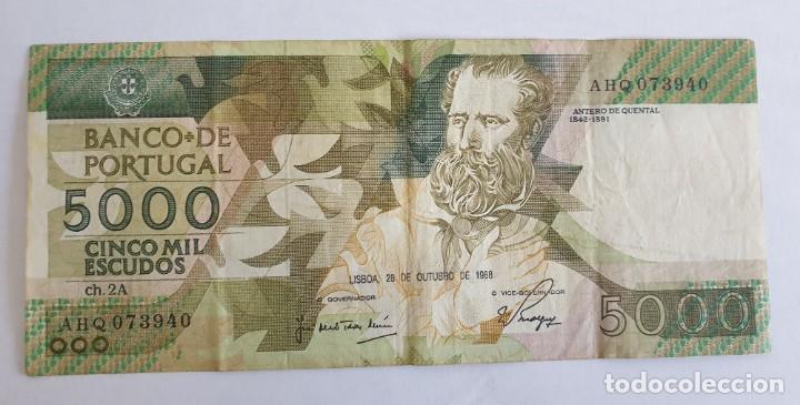 Billetes extranjeros: Billete 5000 escudos 1988 - Foto 1