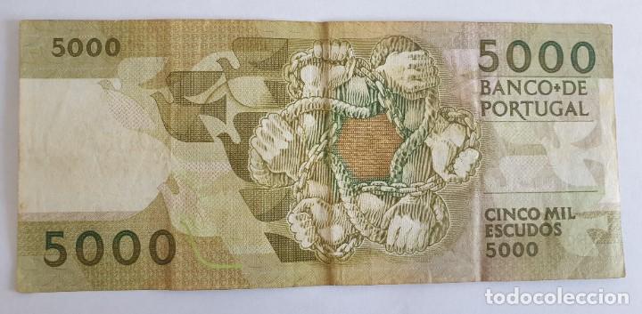 Billetes extranjeros: Billete 5000 escudos 1988 - Foto 2