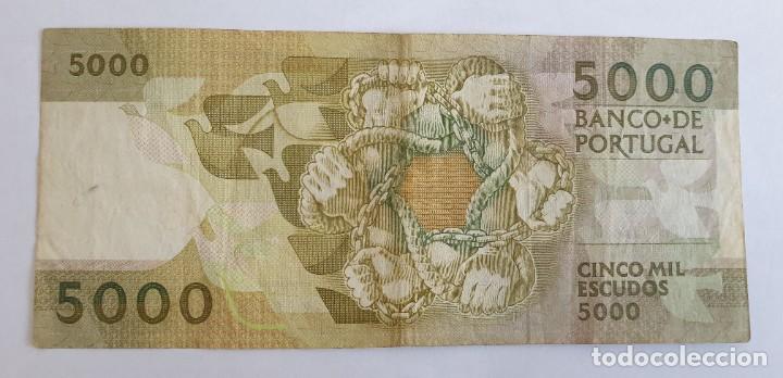 Billetes extranjeros: Billete 5000 escudos 1987 - Foto 2