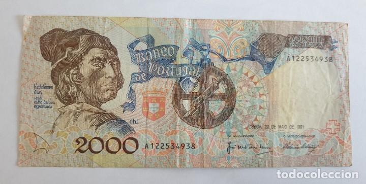 Billetes extranjeros: Billete 2000 escudos 1991 - Foto 1