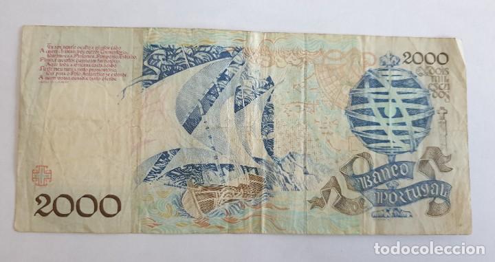 Billetes extranjeros: Billete 2000 escudos 1991 - Foto 2