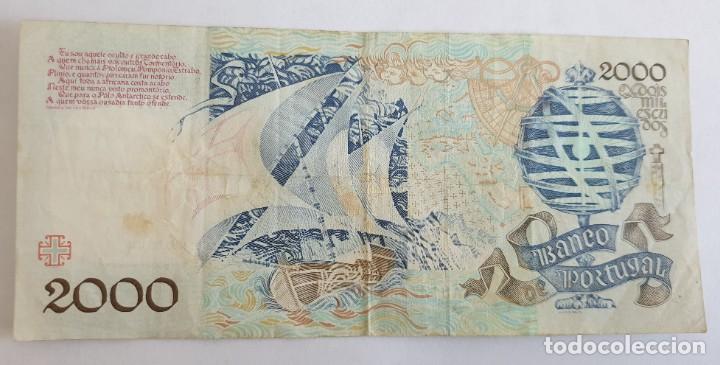 Billetes extranjeros: Billete 2000 escudos 1991 - Foto 2