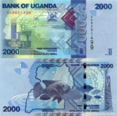Billetes extranjeros: UGANDA 2000 2,000 SHILLINGS 2010 P 50A UNC. Lote 265730234
