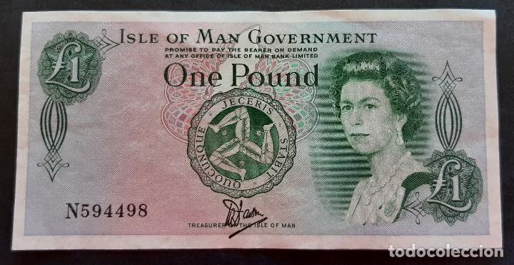 Billetes extranjeros: ISLA DE MAN BILLETE DE 1 POUND DE 1983 P-38 - Foto 1