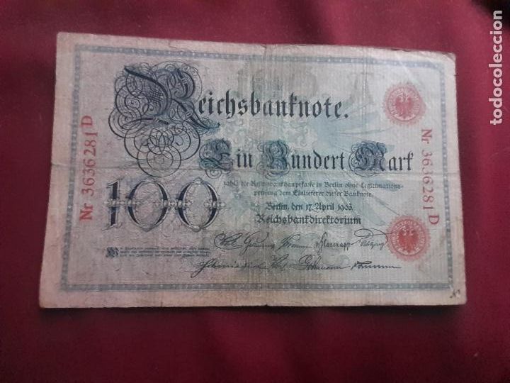 Billetes extranjeros: ALEMANIA 100 MARCOS DE 1903 - Foto 1
