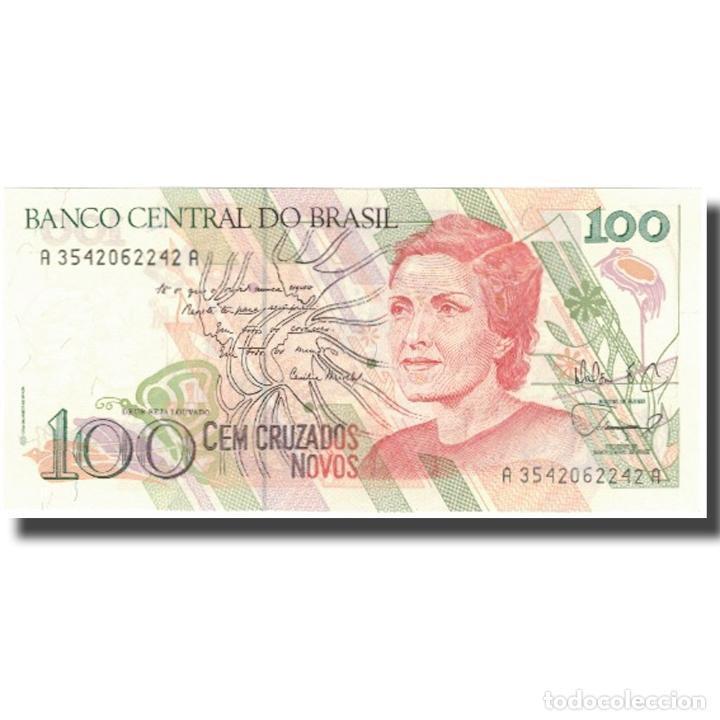 International Banknotes: [#806079] Billete, 100 Cruzados Novos, Brasil, KM:220a, SC+