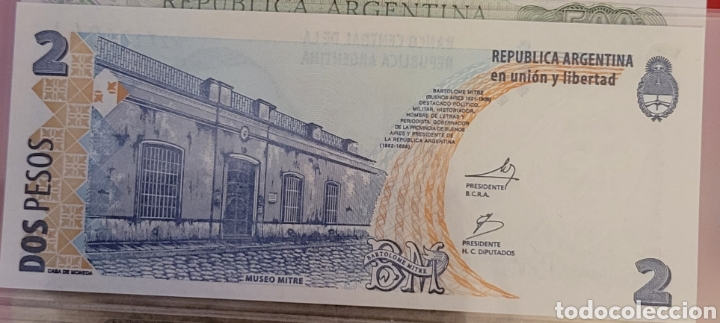 Billetes extranjeros: Billete de Argentina de 2 pesos - Foto 2