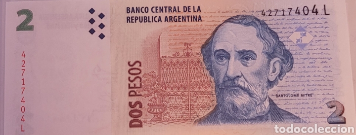 Billetes extranjeros: Billete de Argentina de 2 pesos - Foto 1