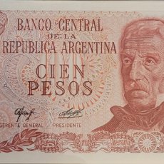 Billetes extranjeros: BILLETE DE ARGENTINA 100 PESOS. Lote 270193963