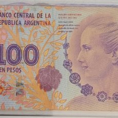 Billetes extranjeros: BILLETE DE 100 PESOS EVITA PERON