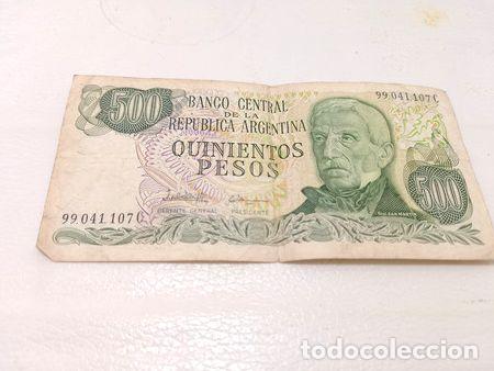 Billetes extranjeros: billete 500 pesos argentina - Foto 1