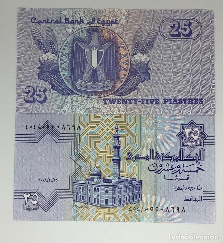 Billetes extranjeros: Billete de 25 piastras de Egipto. Sin circular. - Foto 1