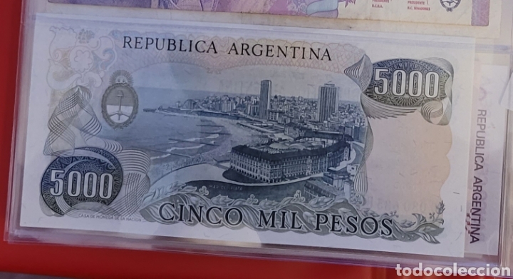 Billetes extranjeros: Billete de Argentina 5000 pesos - Foto 2