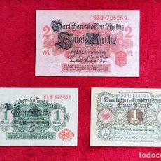 Billetes extranjeros: LOTE DE BILLETES ALEMANES - 1 Y 2 MARK - (1914 - 1920). Lote 271584048
