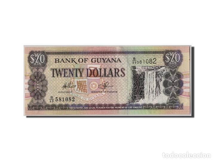 Billetes extranjeros: [#305632] Billete, 20 Dollars, Guyana, MBC+ - Foto 1