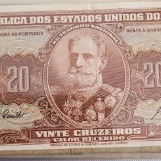Billetes extranjeros: BILLETE DE BRASIL 20 CRUZEIROS. Lote 272040963