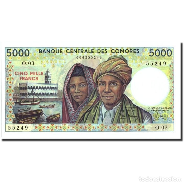 Billetes extranjeros: [#570957] Comoras, 5000 Francs, UNC - Foto 1