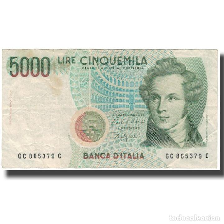 Billetes extranjeros: [#596960] Billete, 5000 Lire, Italia, KM:111b, BC - Foto 1