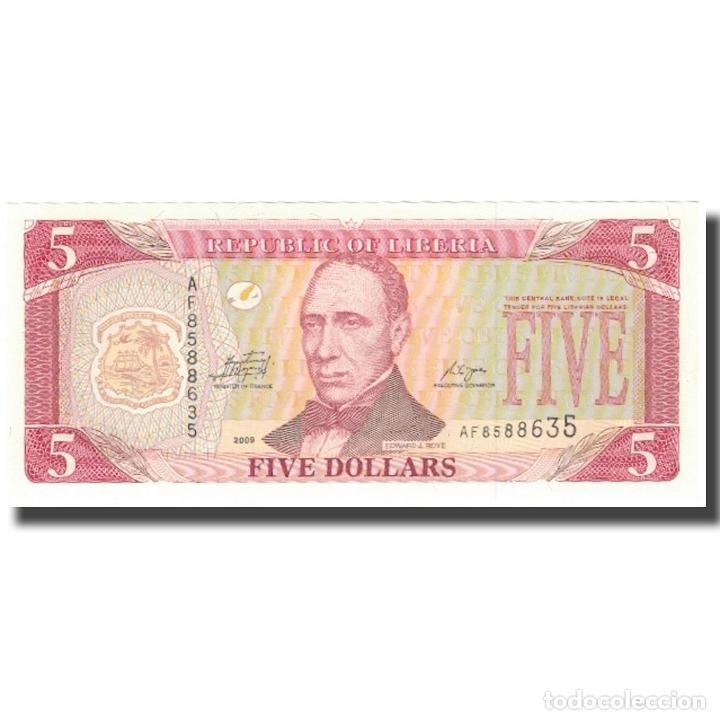 Billetes extranjeros: [#597932] Billete, 5 Dollars, Liberia, UNC - Foto 1