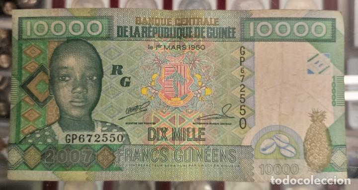 Billetes extranjeros: Guinea 10000 Francos 2007 Pick 42 - Foto 1