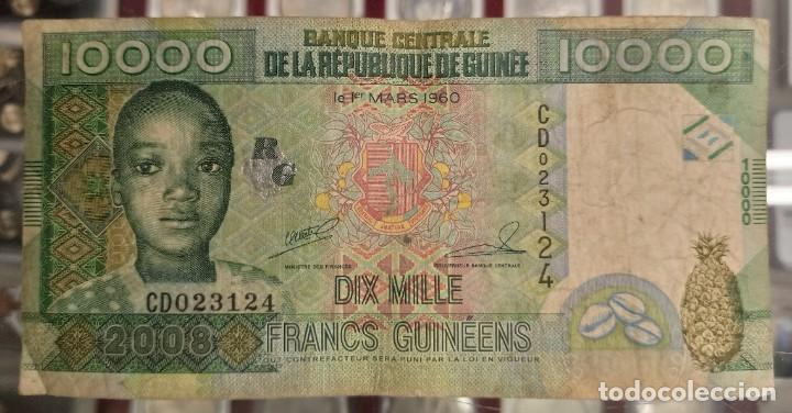 Billetes extranjeros: Guinea 10000 Francos 2008 Pick 42 - Foto 1