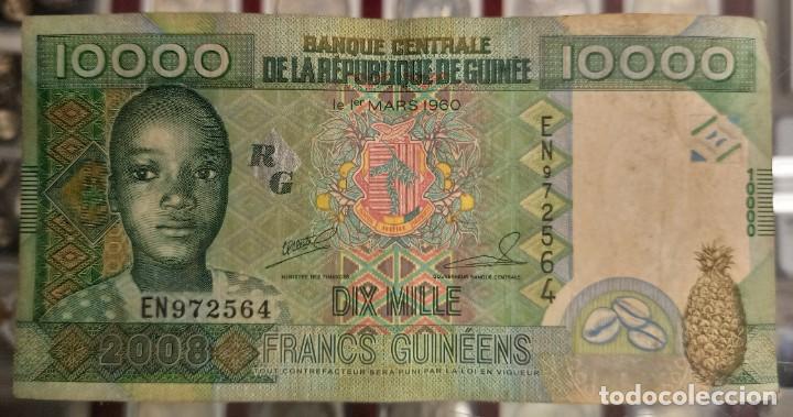 Billetes extranjeros: Guinea 10000 Francos 2008 Pick 42 - Foto 1