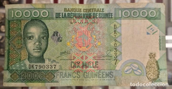 Billetes extranjeros: Guinea 10000 Francos 2008 Pick 42 - Foto 1