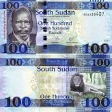 Billetes extranjeros: SOUTH SUDAN 100 POUNDS 2017/19 P-15 UNC