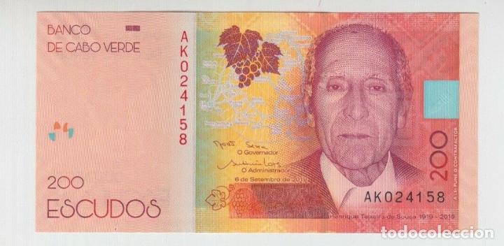 Billetes extranjeros: CABO VERDE 200 escudos 2019 - Foto 1
