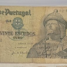 Billetes extranjeros: BILLETE DE PORTUGAL 20 ESCUDOS 1971. Lote 276355923