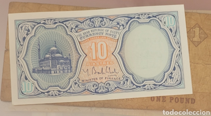 Billetes extranjeros: Billete de Egipto 10 piastras - Foto 1