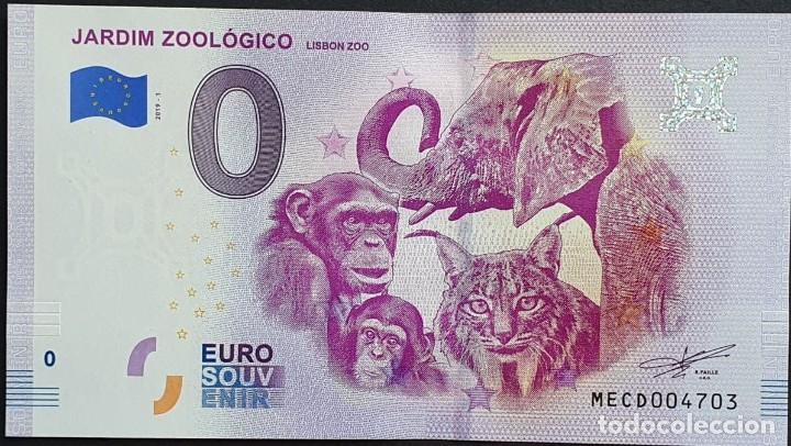Billets internationaux: BILLETE 0 Euro Souvenir 0 &euro; de PORTUGAL : 2019-1 LISBOA, JARDIM ZOOL&Oacute;GICO - LISBON ZOO