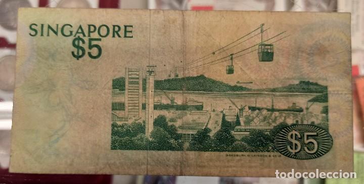 Billetes extranjeros: Singapur 5 Dolares 1976 Pick 10 - Foto 2
