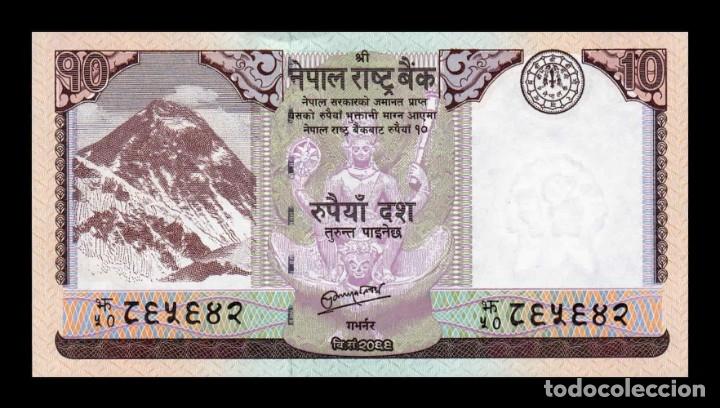 Billetes extranjeros: Nepal 10 Rupias 2012 Pick 70 Sc Unc - Foto 1