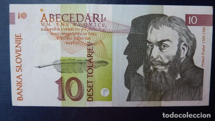 Billetes extranjeros: SLOVENIA 10 TOLARJEV 1992 PICK 11 - Foto 2
