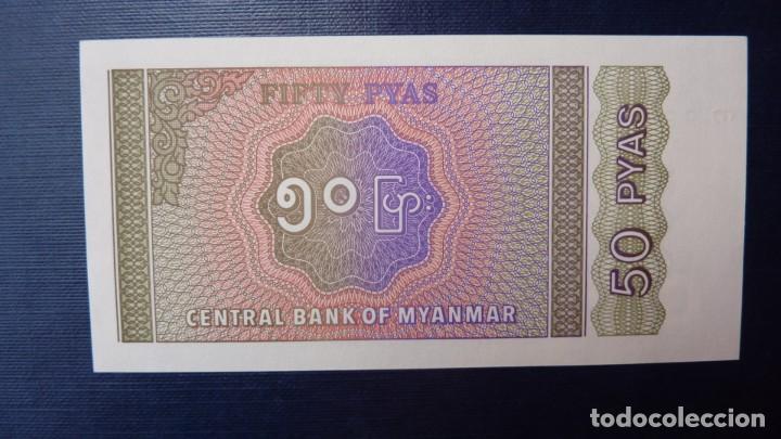 Billetes extranjeros: Myanmar 50 pyas 1994 pick 68 S/C - Foto 1